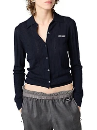 Buttoned Cashmere Cardigan