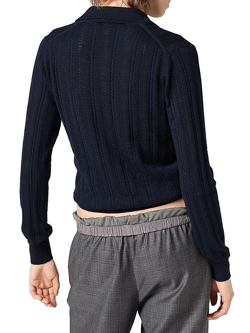 Buttoned Cashmere Cardigan
