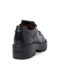 Leather Lace-Up Loafers