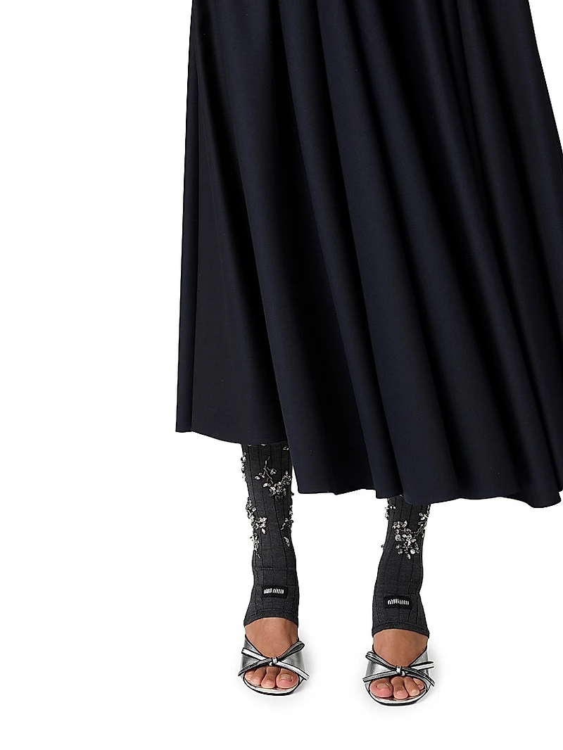 Mordoré Nappa Leather Sandals with Bow