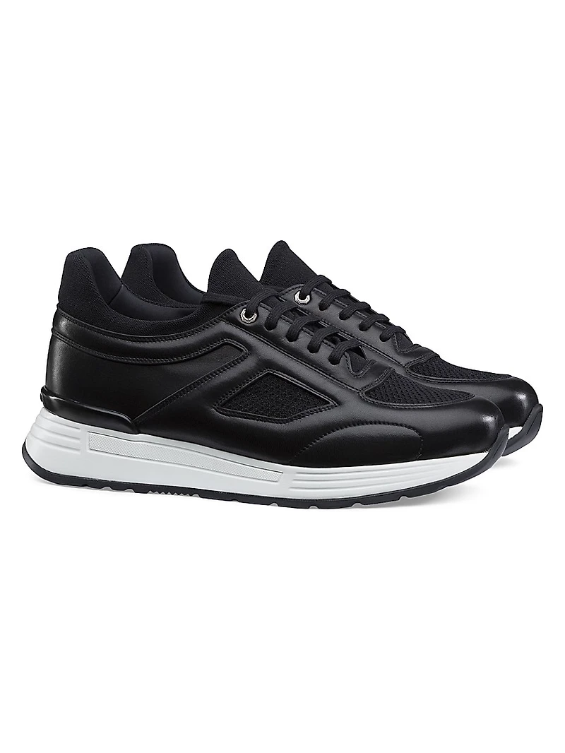 Functional Calf Skin Sneakers
