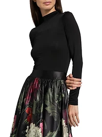 Chara Floral Fit & Flare Midi-Dress