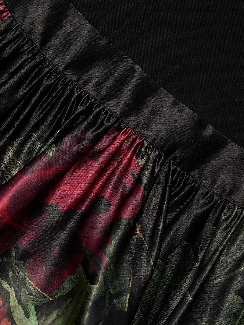 Chara Floral Fit & Flare Midi-Dress