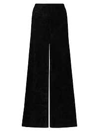 Conor Velvet Wide-Leg Trousers