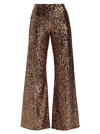 Athena Sequined Wide-Leg Pants