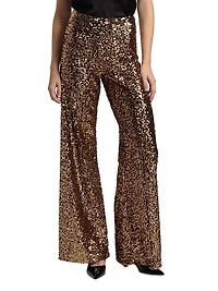 Athena Sequined Wide-Leg Pants