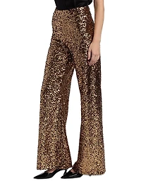 Athena Sequined Wide-Leg Pants