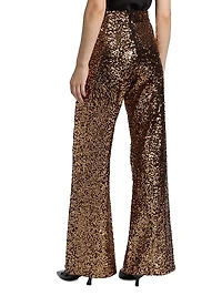 Athena Sequined Wide-Leg Pants
