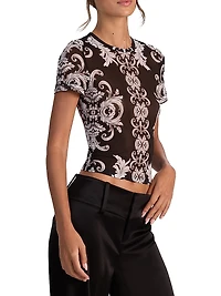 Tess Baroque Crewneck T-Shirt