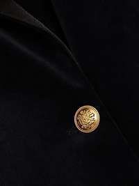 Esther Velvet Blazer-Style Cape