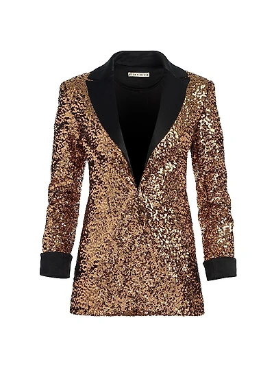 Justin Sequined Roll-Cuff Blazer