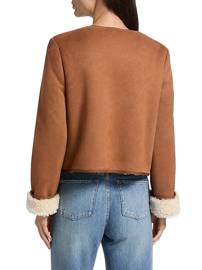 Alma Faux-Suede Teddy Jacket