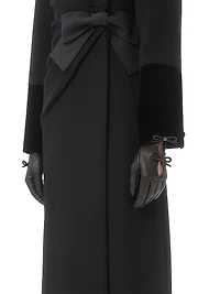 Vlogo Signature Nappa Leather Gloves with Bows