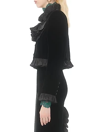 Cropped Jacket Sablé Velvet