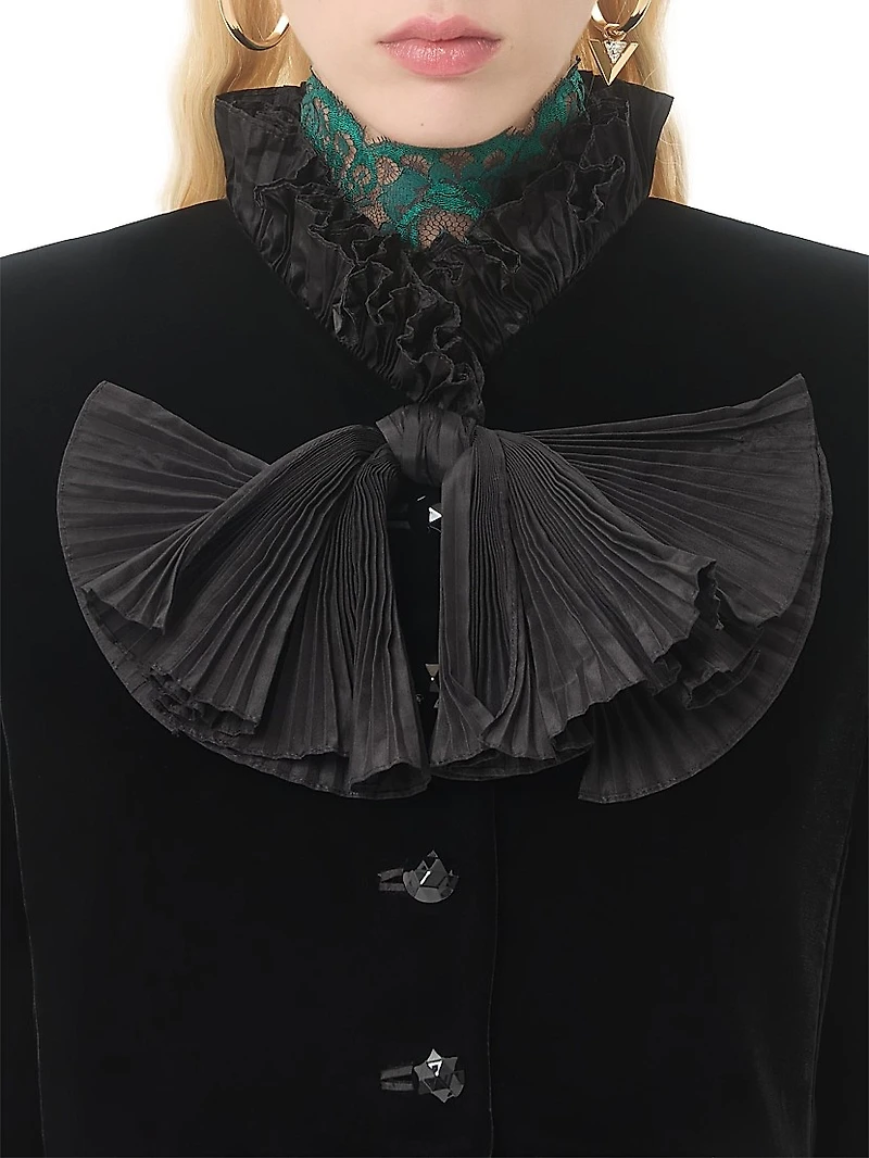 Cropped Jacket Sablé Velvet