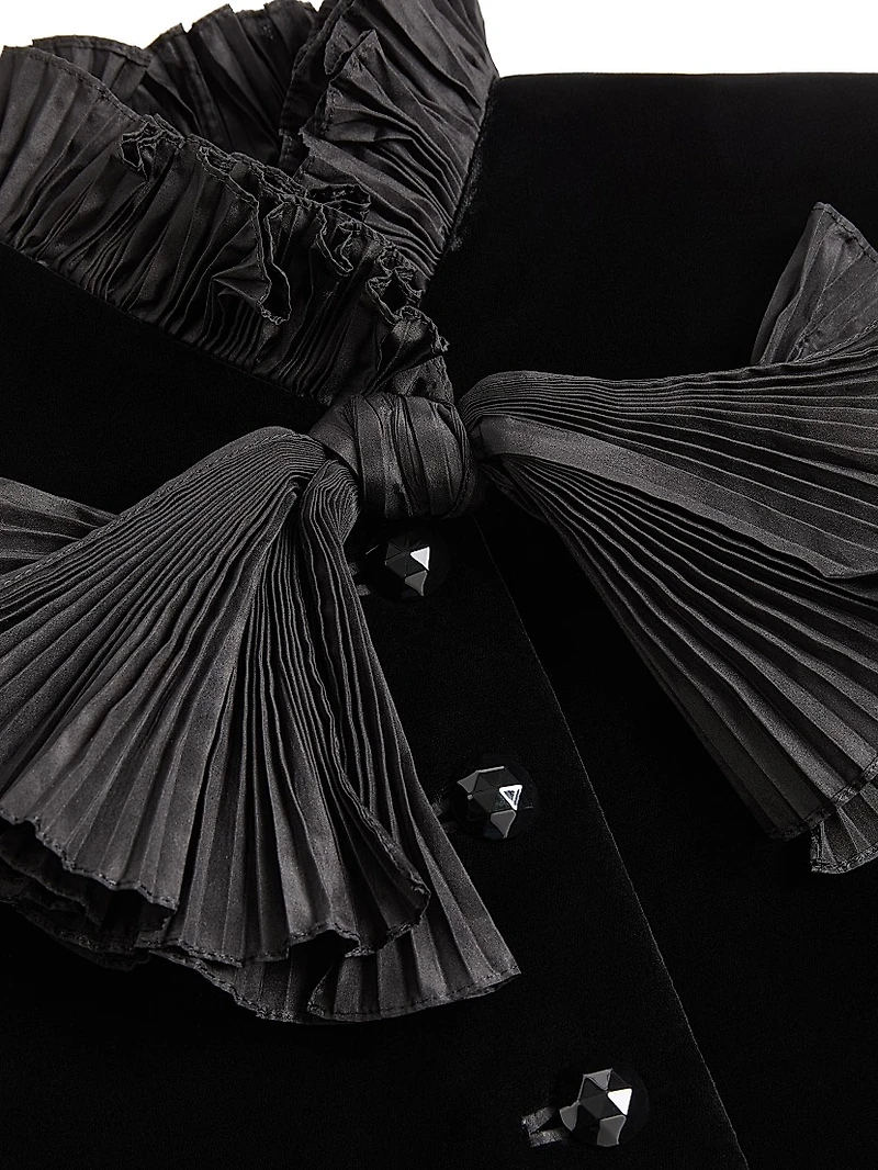 Cropped Jacket Sablé Velvet