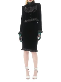 Cropped Jacket Sablé Velvet