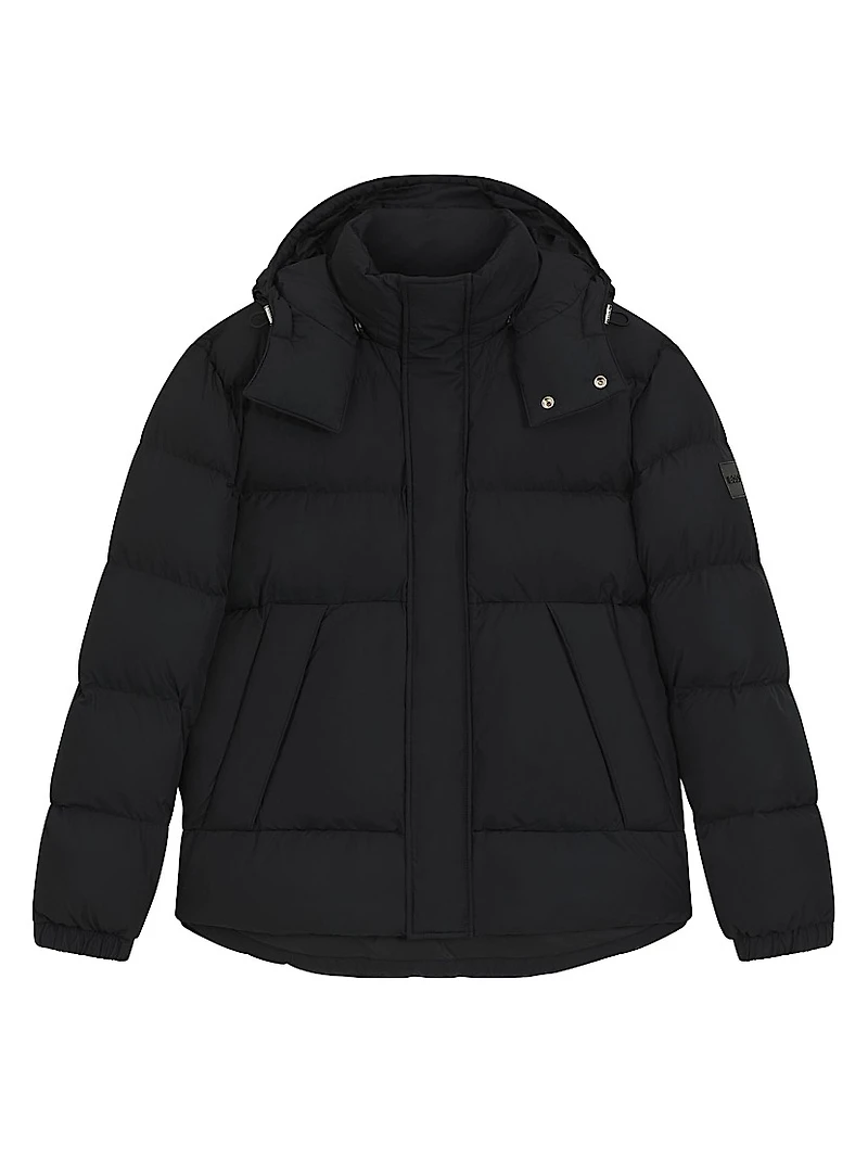 Water-Repellent Jacket with Logo Badge