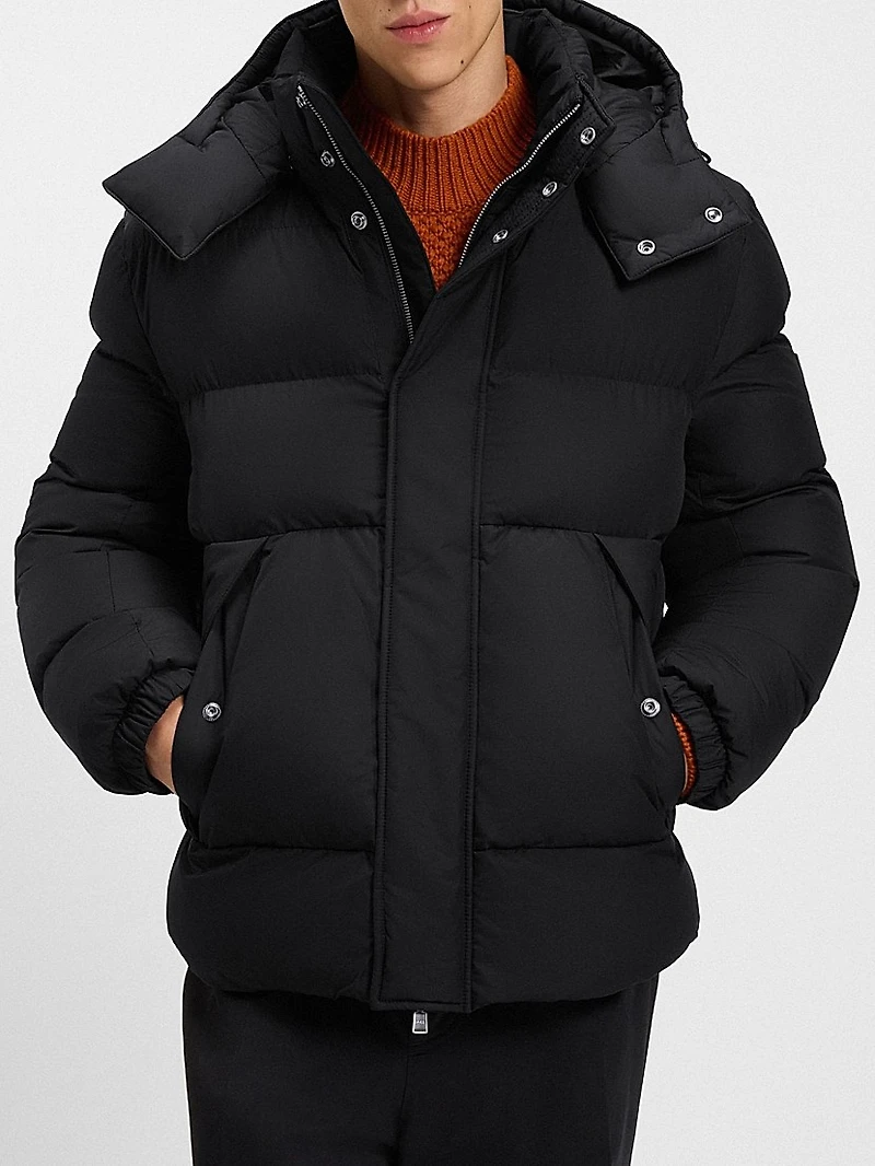 Water-Repellent Jacket with Logo Badge