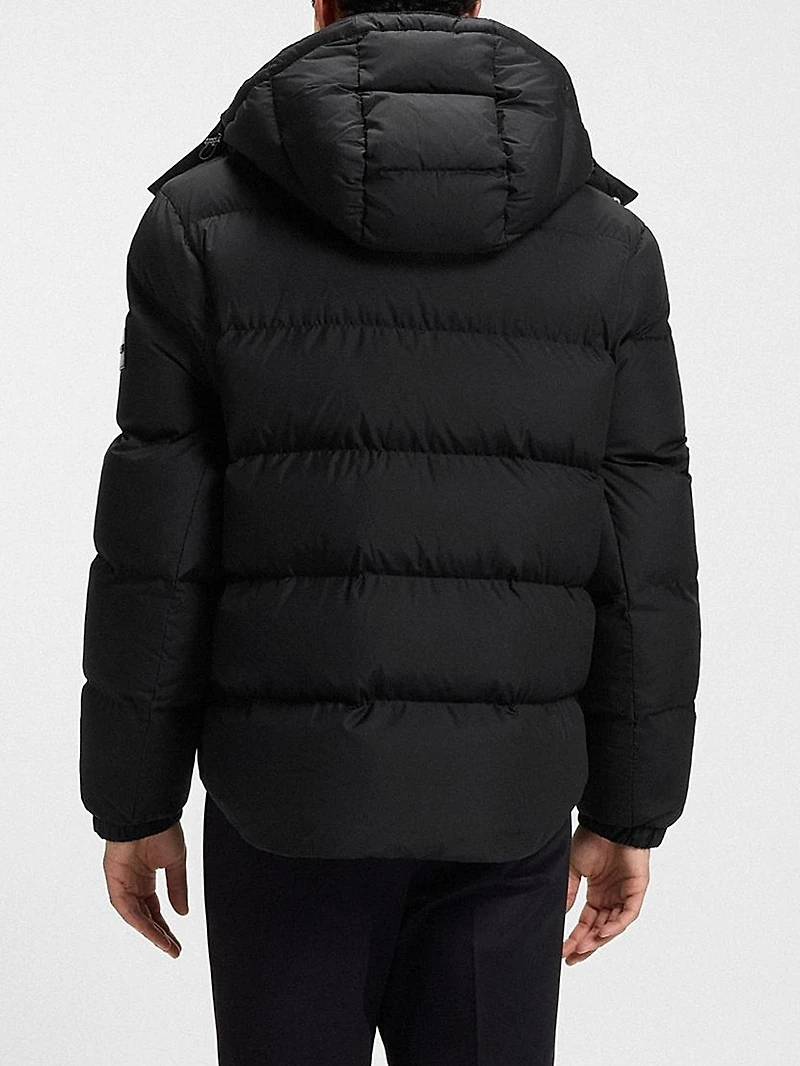 Water-Repellent Jacket with Logo Badge