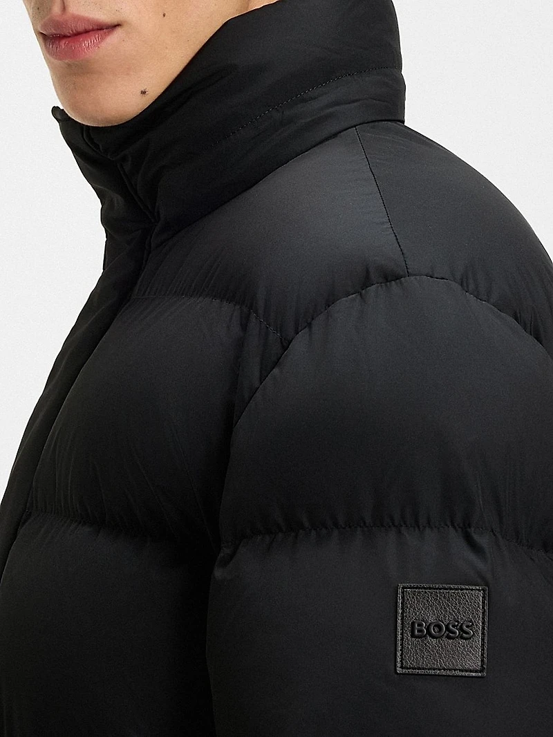 Water-Repellent Jacket with Logo Badge