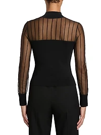 Krissy Sheer-Knit Top