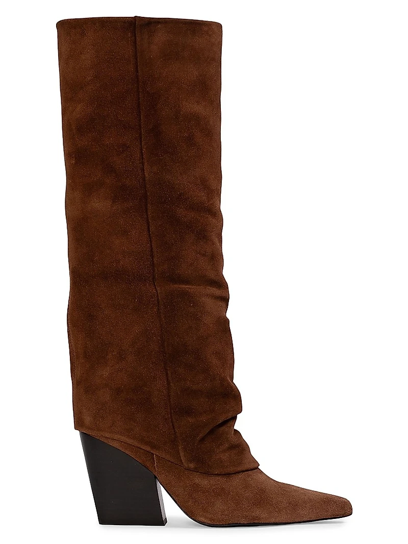 Nev 100MM Suede Western Boots