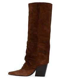 Nev 100MM Suede Western Boots