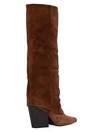 Nev 100MM Suede Western Boots