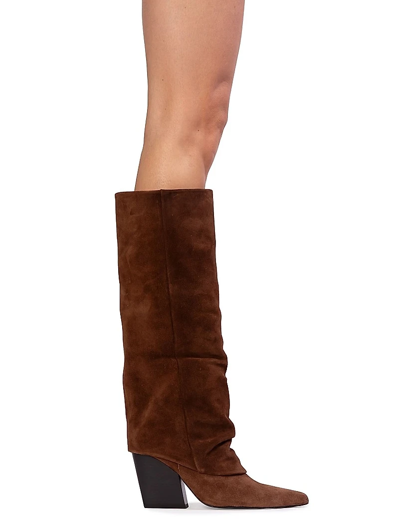Nev 100MM Suede Western Boots