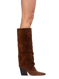 Nev 100MM Suede Western Boots