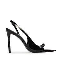 Heidi 100MM Patent Slingbacks