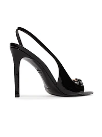 Heidi 100MM Patent Slingbacks