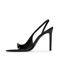 Heidi 100MM Patent Slingbacks
