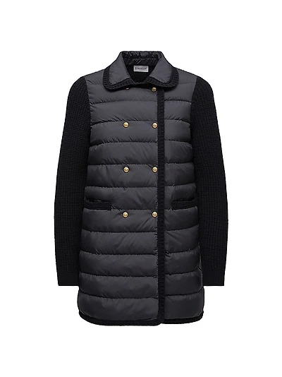 Down-Filled Cardigan Wool and Cashmere