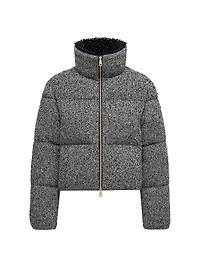 Careil Puffer Jacket Wool Bouclé