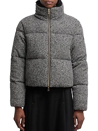 Careil Puffer Jacket Wool Bouclé