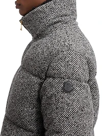 Careil Puffer Jacket Wool Bouclé