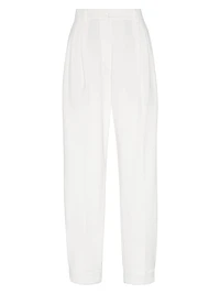 Techno Cotton Piqué Sartorial Baggy Trousers