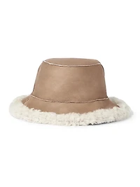 Fuzzy Shearling Bucket Hat