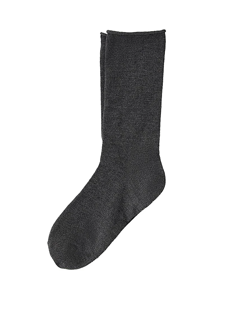Stretch Cashmere Knit Socks