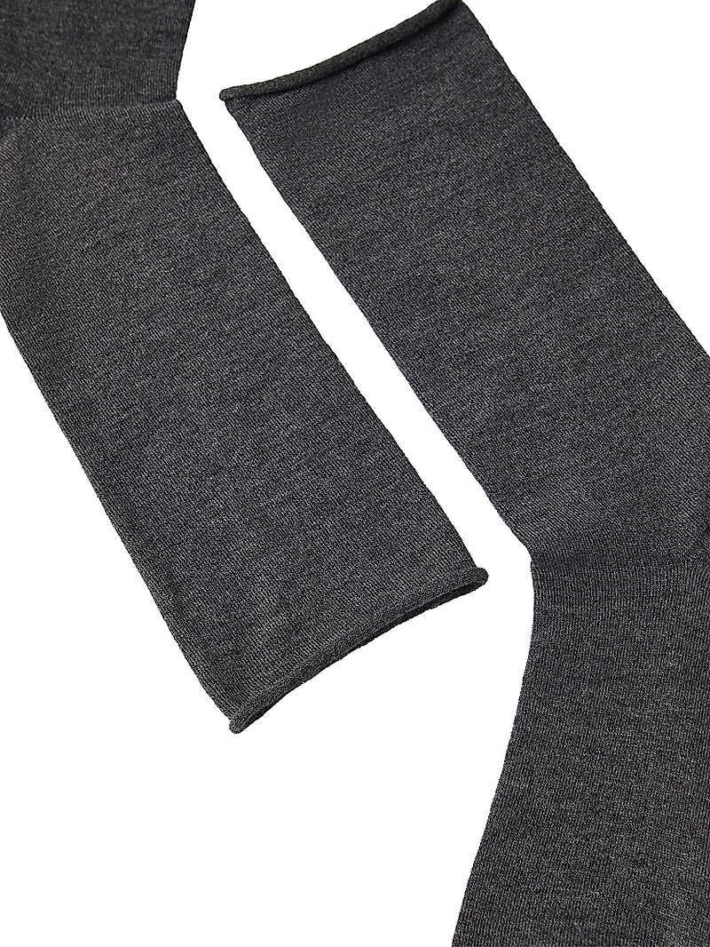 Stretch Cashmere Knit Socks