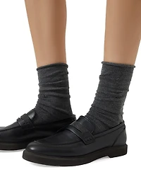 Stretch Cashmere Knit Socks