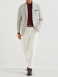 Garment Dyed Iconic Fit Five Pocket Trousers Slubbed Denim