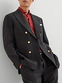 Lightweight Cashmere, Silk and Linen Knit Polo Shirt