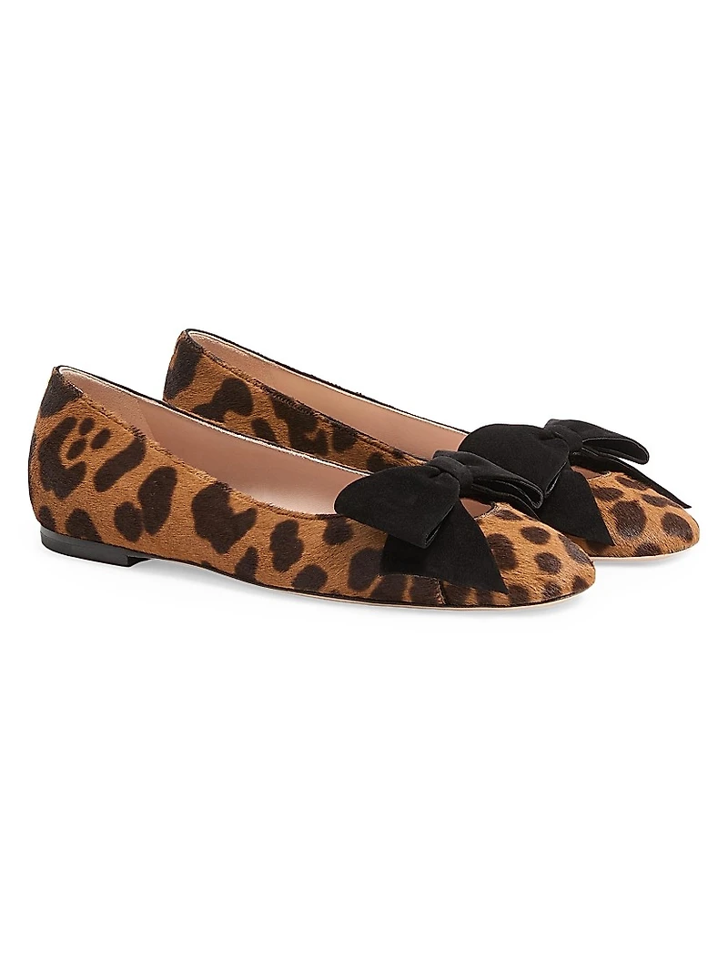 Bowow Ballerinas Pony-Effect Calfskin