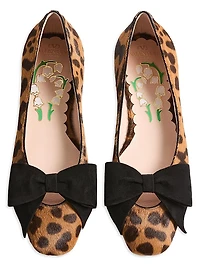 Bowow Ballerinas Pony-Effect Calfskin