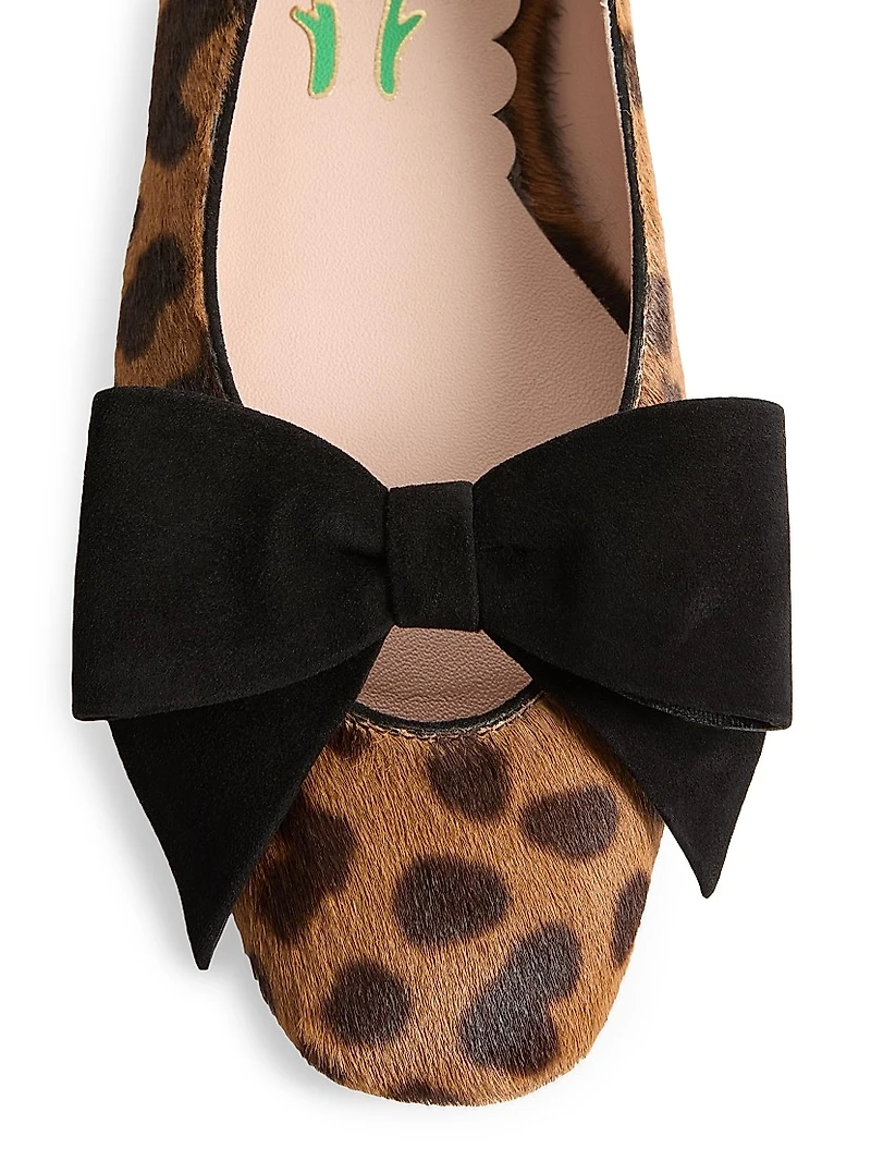 Bowow Ballerinas Pony-Effect Calfskin