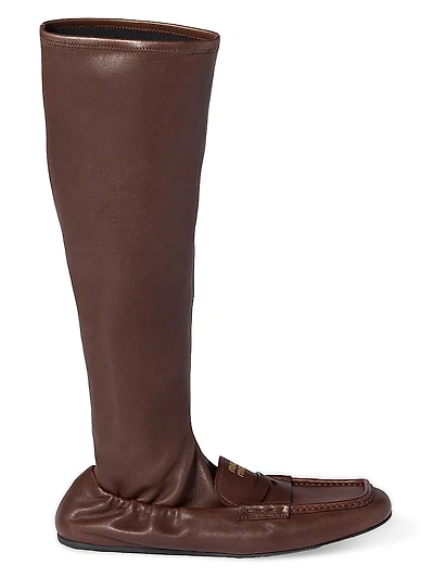Ruches Nappa Leather Boots