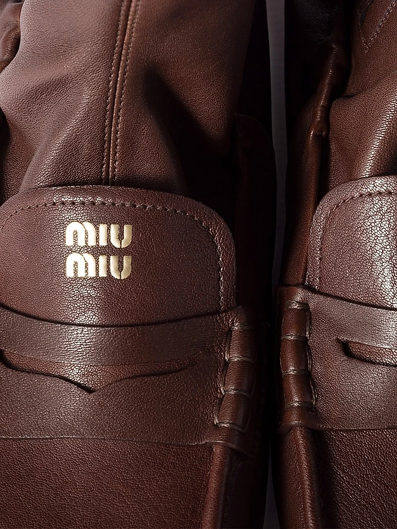 Ruches Nappa Leather Boots